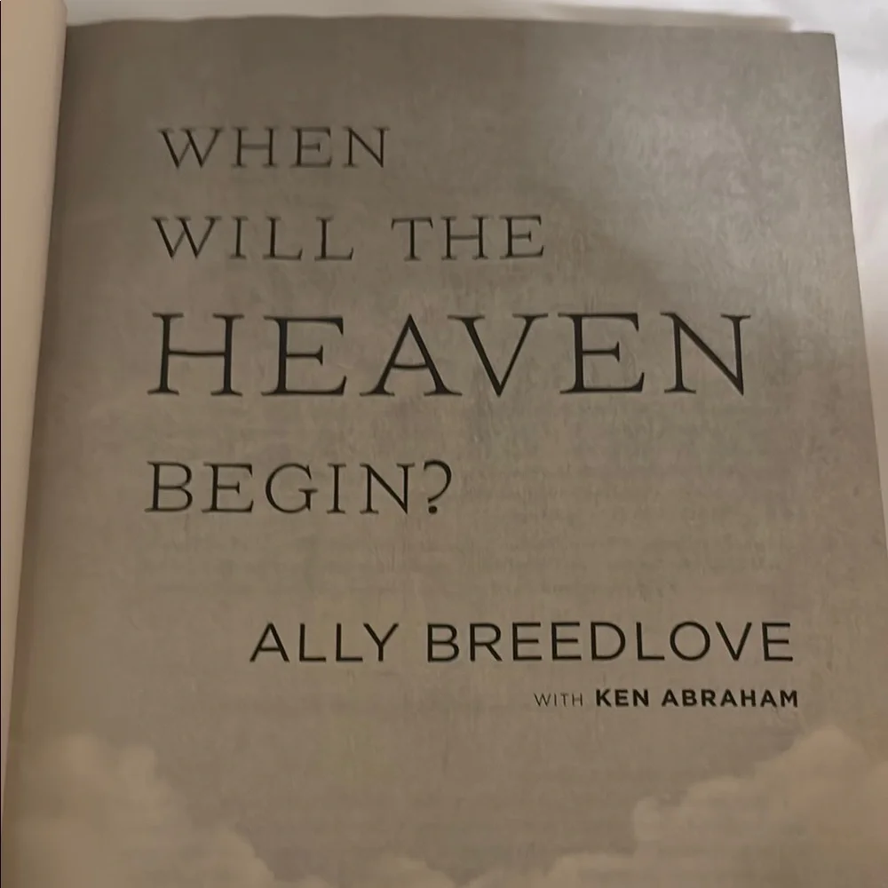 'When Will the Heaven Begin?' Decorative Book
